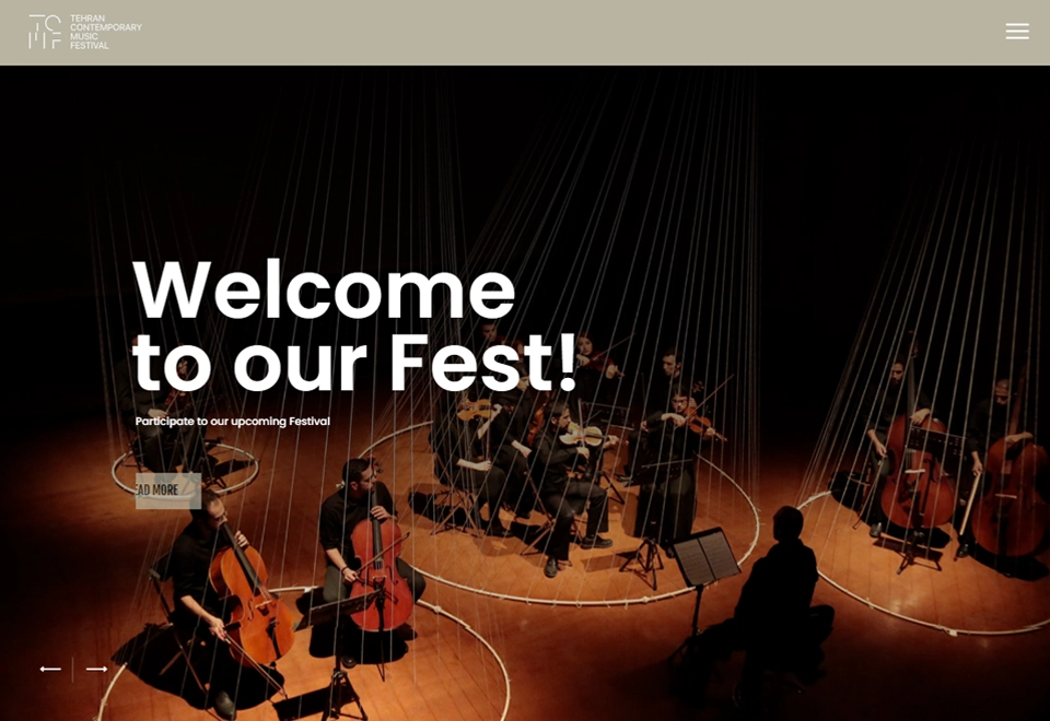 Tehran Contemporary Music Festival website